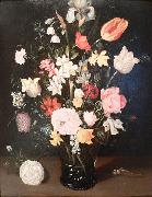 Ambrosius Bosschaert Flowers in a glass vase Spain oil painting artist